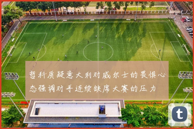 哲科质疑意大利对威尔士的畏惧心态强调对手连续缺席大赛的压力